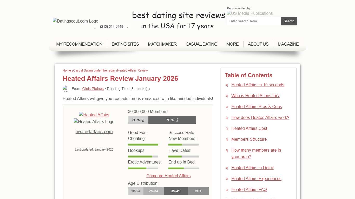 Heated Affairs Review January 2026: Real or Fakes? - DatingScout